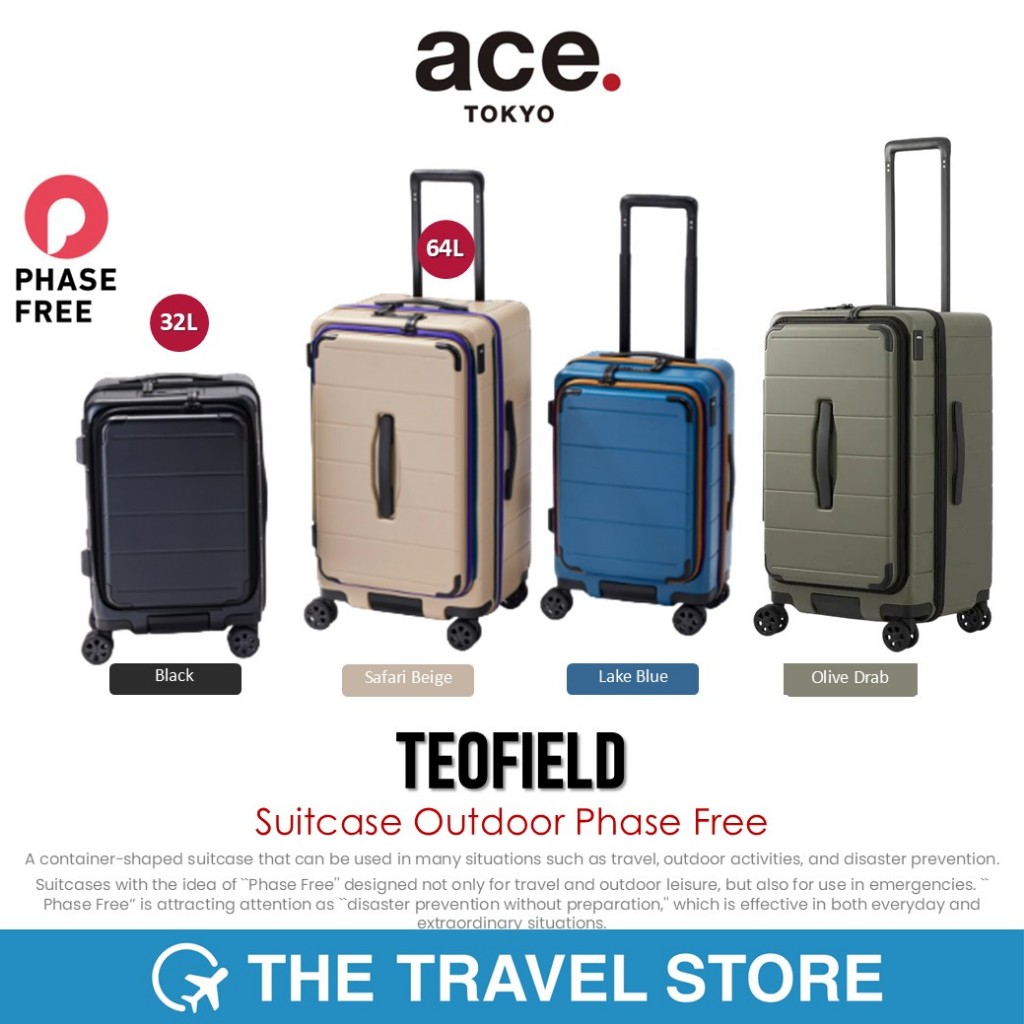 ace. TEOFIELD Suitcase Outdoor Phase Free กระเป๋าเดินทาง ล้อลาก รับประกัน 5 ปี