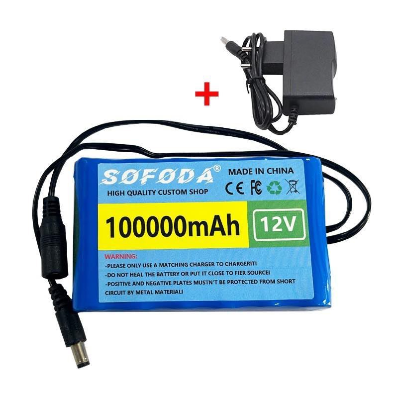 แบตเตอรี่ลิเธียม  12V 30AH/100AH  แบตเตอรี่ 1000W E-bike 12.6V BMS + charger แบตจักรยานไฟฟ้า สามล้อไ