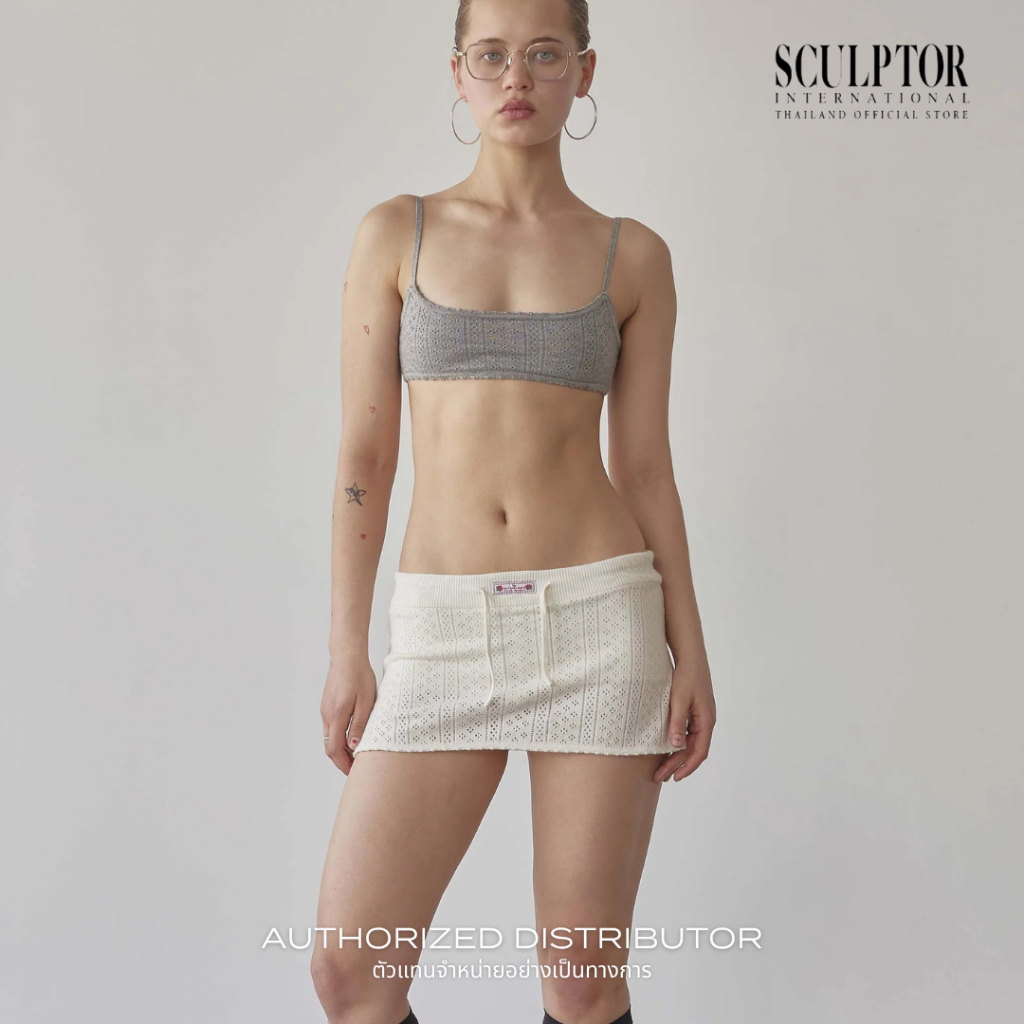 SCULPTOR® กระโปรงกางเกง Eyelet Knit Skort