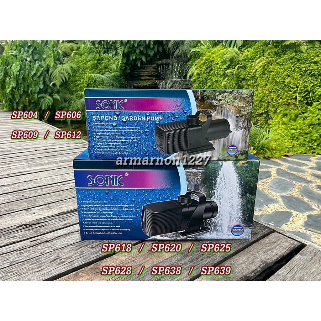 🔥ฮิตในกลุ่มเลี้ยงปลา! ปั๊มน้ำ Sonic SP-Series [SP604–SP639] | ใช้กับบ่อปลา-น้ำพุ-หินหมุน