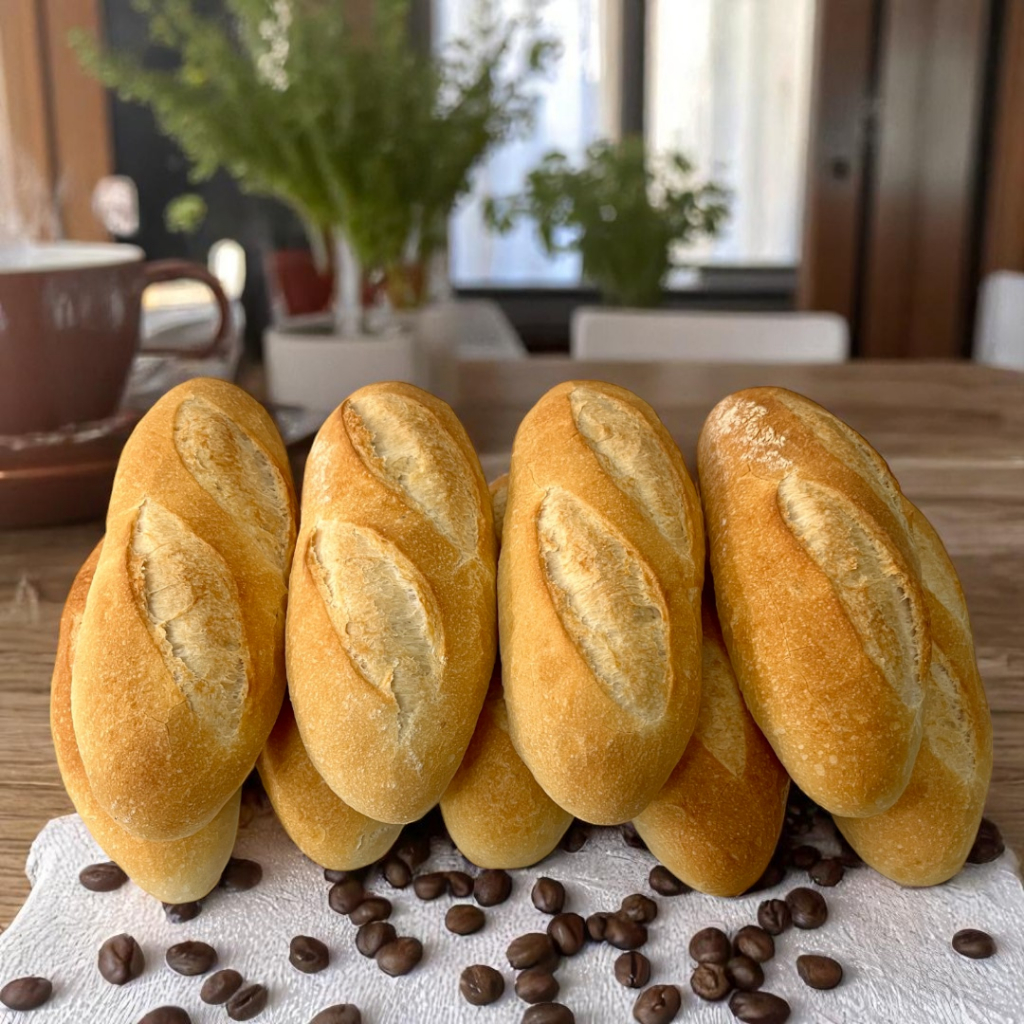 Homemade Mini Artisan Sourdough Baguette 2 pcs 18 Cm/200 g
