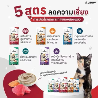 Jinny จินนี่ ครีมมี่ทรีต 75กรัม ขนมแมวเลีย บรรจุ 3แพ็ค 15ซอง (เลือกรสชาติด้านใน)
