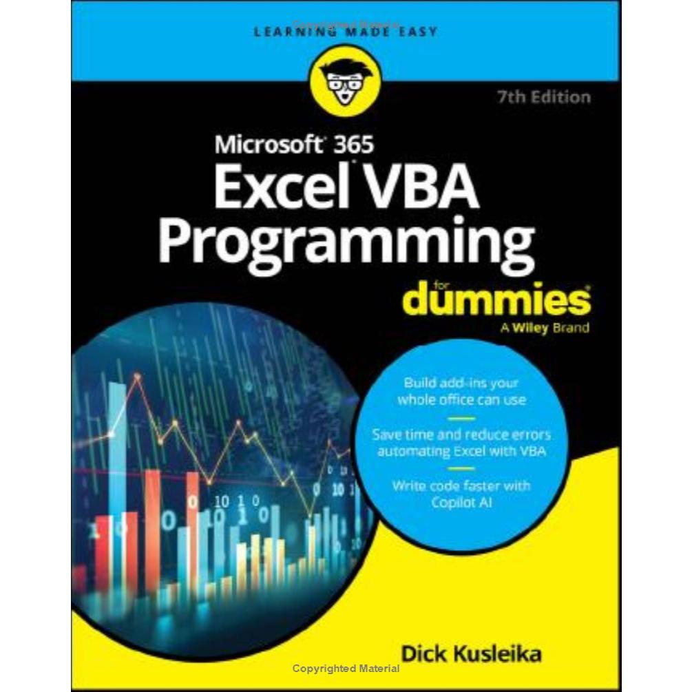 Microsoft 365 Excel VBA Programming for Dummies (7TH) Paperback