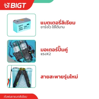 ถังพ่นยาแบตลิเธี่ยมปั้มคู่ Nakita-Premium 20L 12-24BAR +ก้านทองเหลือง+สายพ่นยา+วาวล์ +ก้านพ่น 5หัว ถังพ่นยาไฟฟ้า ถังพ่นย