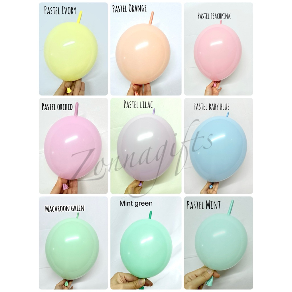 ลูกโป่งมีหาง ลูกโป่งลิงค์ link balloon ขายส่ง (100ใบ) พร้อมส่งจากไทย