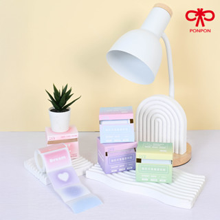 PONPON กระดาษโน้ตโพสต์อิทแบบม้วนดึงออกพร้อมกาว (256 แผ่น) กา…