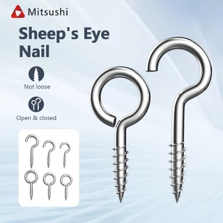 Mitsushi ตะขอเกลียว เบอร์3-5 ตะขอตัวc ตัว O สกรูเกลียวปล่อย ตะขอตัวซี