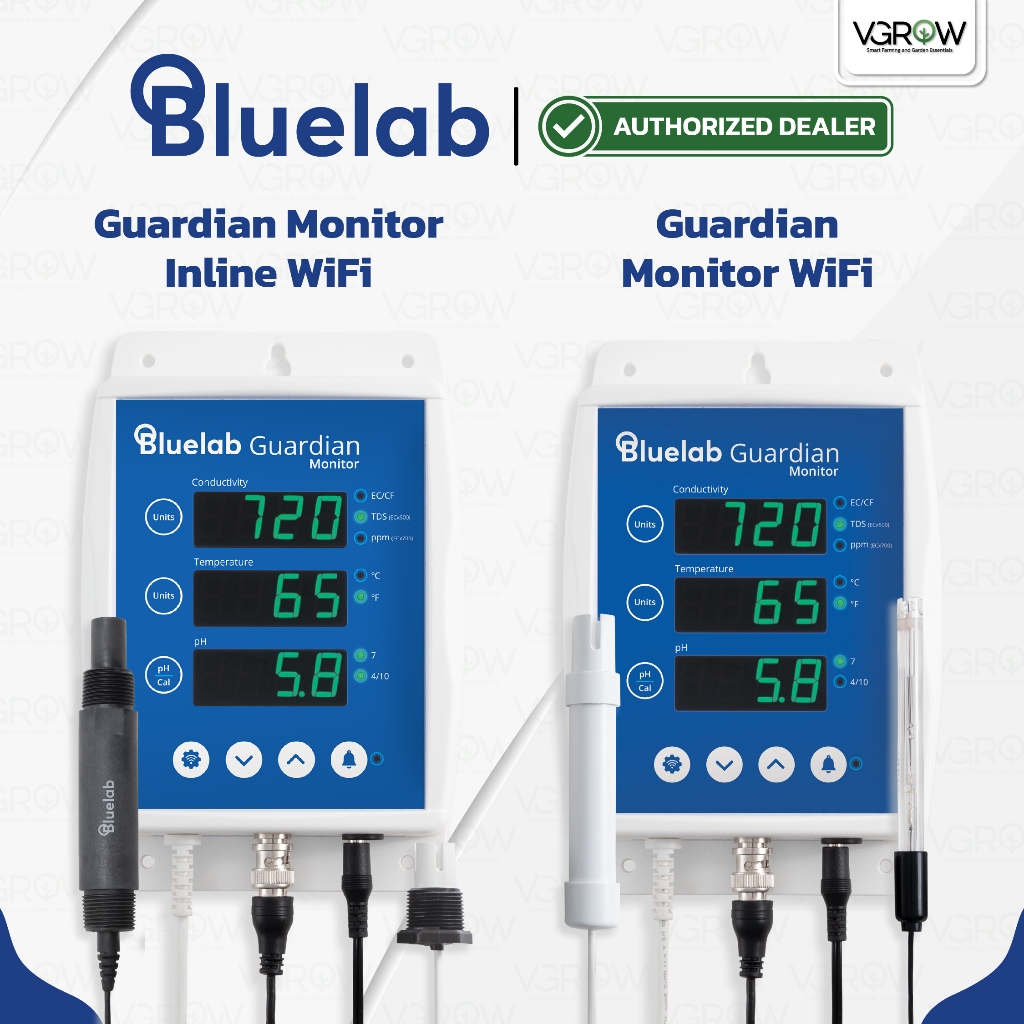 [ส่งฟรี] Bluelab Guardian Monitor Wi-Fi / Inline เครื่องวัดค่า pH EC ทำ Stock tank บลูแลปการ์เดี้ยน