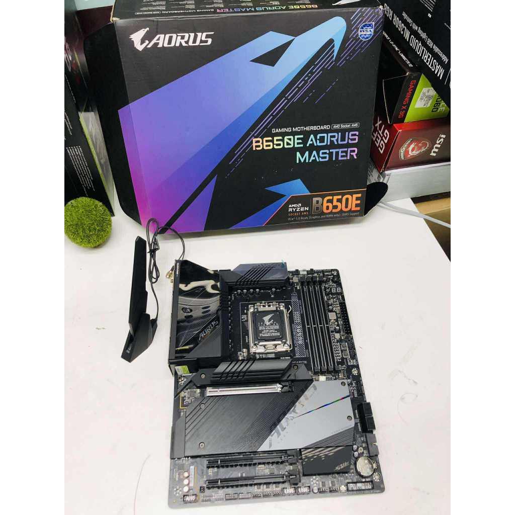 MAINBOARD GIGABYTE B650E AORUS MASTER (REV. 1.0) (DDR5) (AM5)  ครบกล่อง ใช้งานปกติ ประกันศนูย์