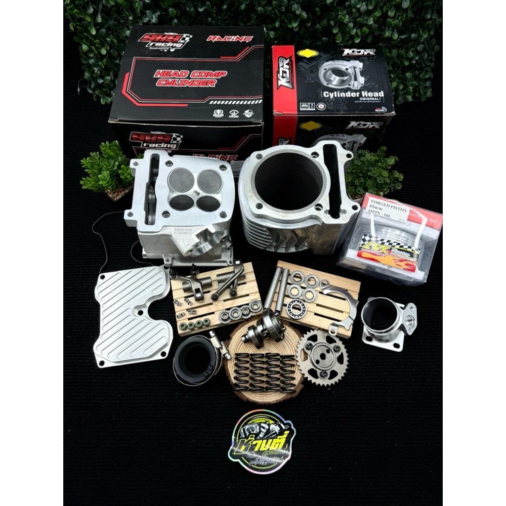 ชุดหัว85ฝาเอ็กไซเตอร์SKS ลูกฟอร์จLHKเสื้อKDRยาว100mm.ขัดลื่นพร้อมใช้ อุปกรณ์ครบชุดตามภาพลูกสูบยังไม่