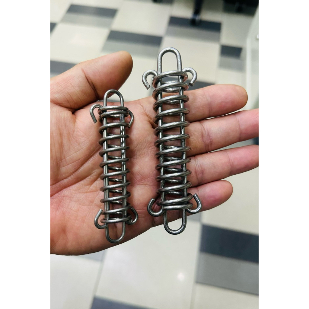 สปริงกันกระชาก(สแตนเลสสปริงSUS304)แม่เหล็กดูดติดอ่อนๆ ไซส์L,ไซส์S ราคา/1ชิ้น