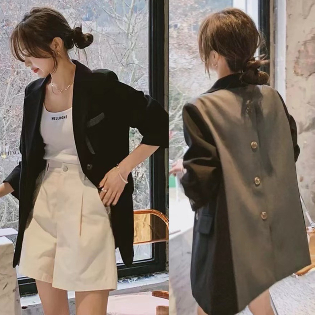 พร้อมส่ง SM RM 8248 สูท+เสื้อ+ขาสั้น ดีเทลเก๋