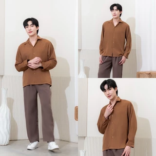 [ส่งทันที กทม.1 วัน] S1: เสื้อเชิ้ตเกาหลี แขนยาว สีพื้น มีไซซ์ M L XL XXL ชาย/หญิงใส่ได้ มี 22 สี