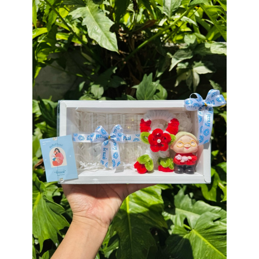 ของขวัญวันแม่กล่องใส่เงิน 5 ใบ วันแม่ มาลัยลวดกำมะหยี่ ดอกมะลิ - รูปที่ 4