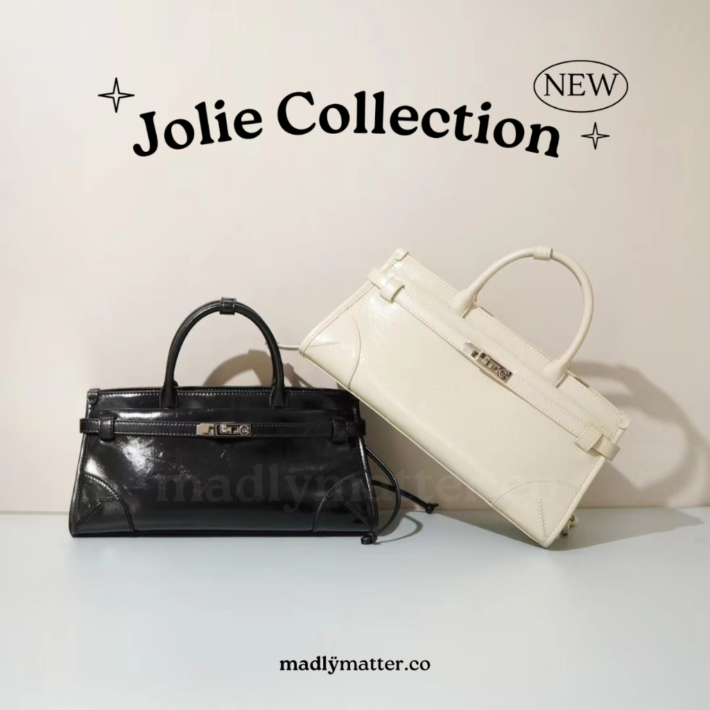 (พร้อมส่ง) กระเป๋าหนังวัวแท้ รุ่น Jolie Collection งานสั่งผลิตของทางร้าน @madlymatter.co