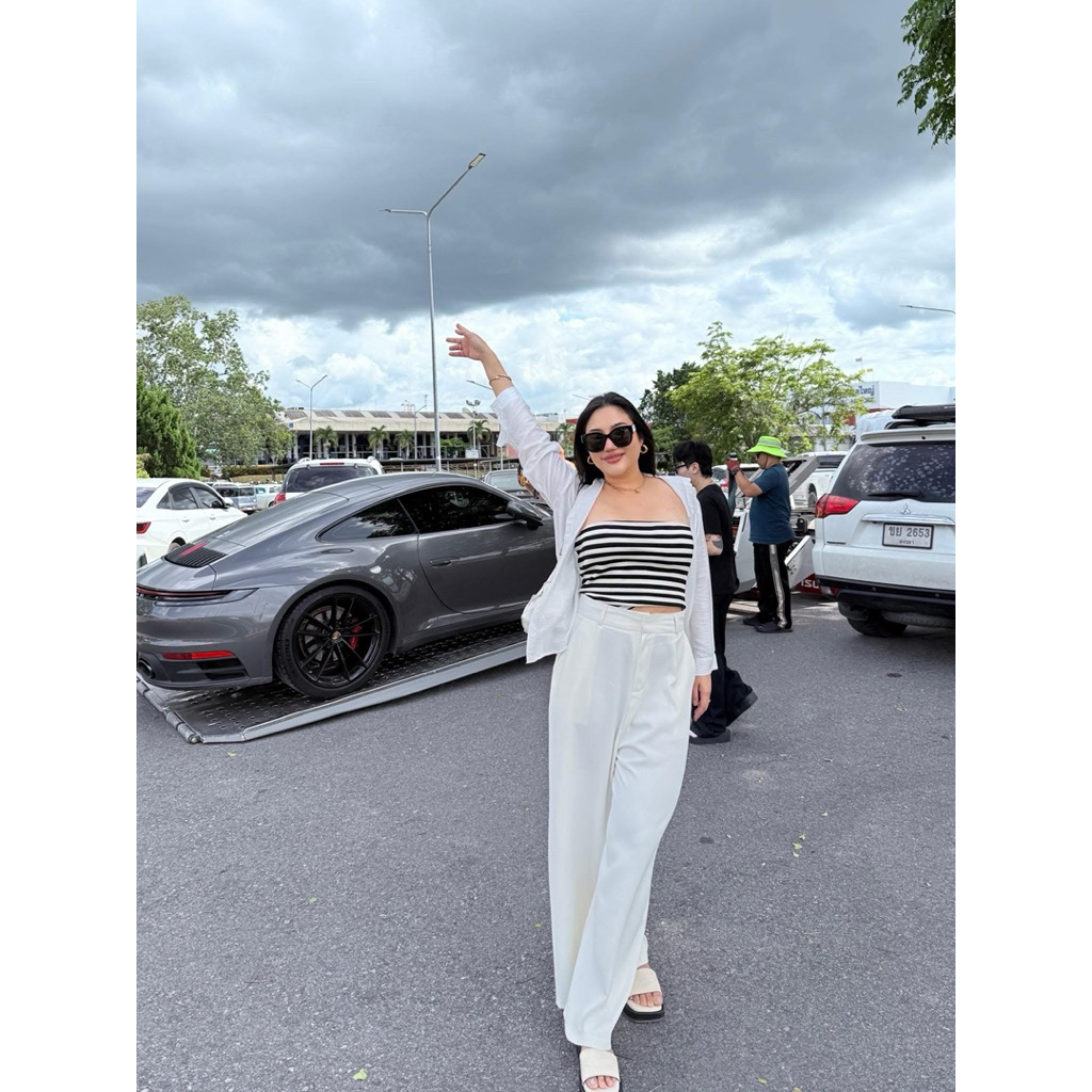 MF19 กางเกงขายาว Palazzo Muenfun