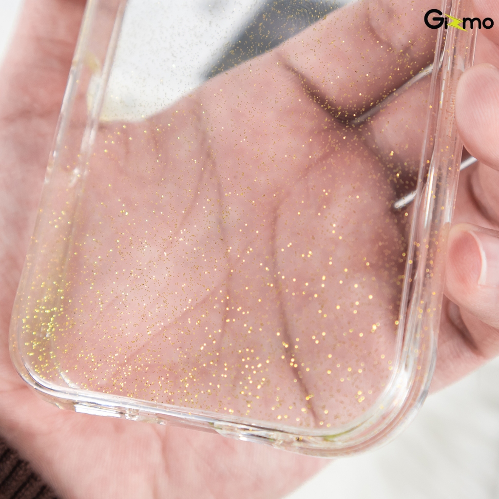Gizmo รุ่น 16 16+ 16P 16PM เคสใส เคสกลิตเตอร์ เคสกากเพชร เคสกันกระแทก เคส สีเงิน สีทอง Glitter Glam Case - รูปที่ 6