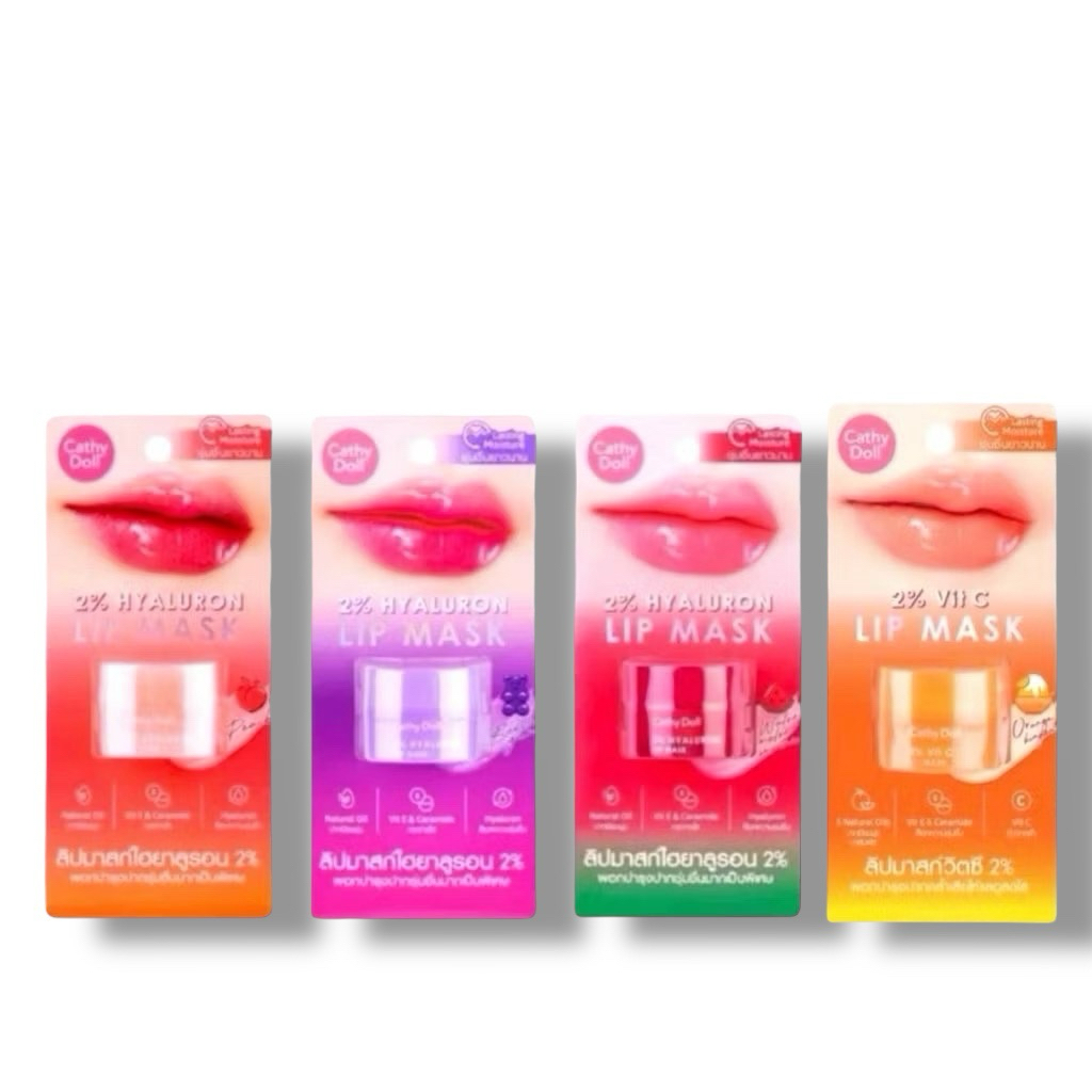 Cathy doll ลิปมาส์กปาก บํารุงปาก ไฮยาลูรอน 4.5g Cathy Doll 2% Hyaluron Lip Mask