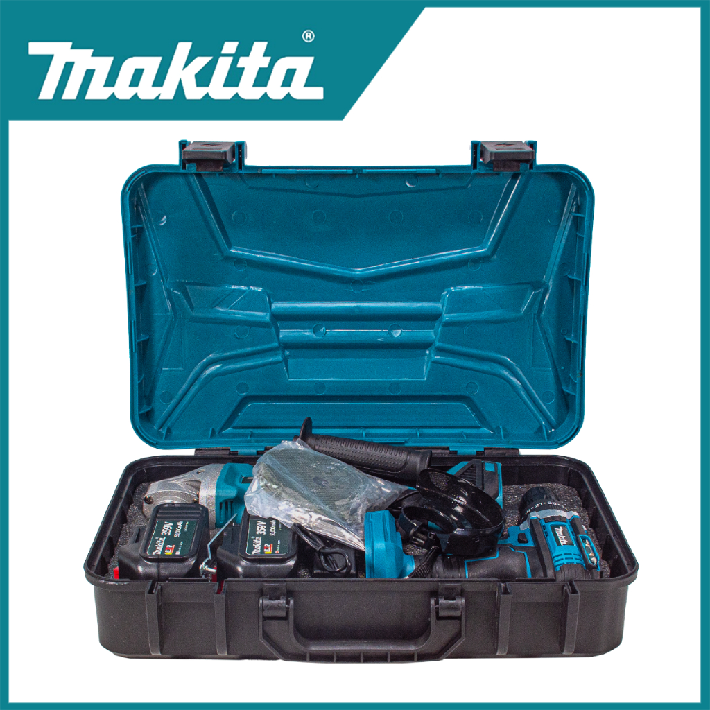 MAKITA ชุดสว่านพร้อมเครื่องเจียรไร้สาย 3 ระบบ(Brushless) 359V(AAA) < สินค้าตรงปก รับประกันคุณภาพ >(MJ) - รูปที่ 4