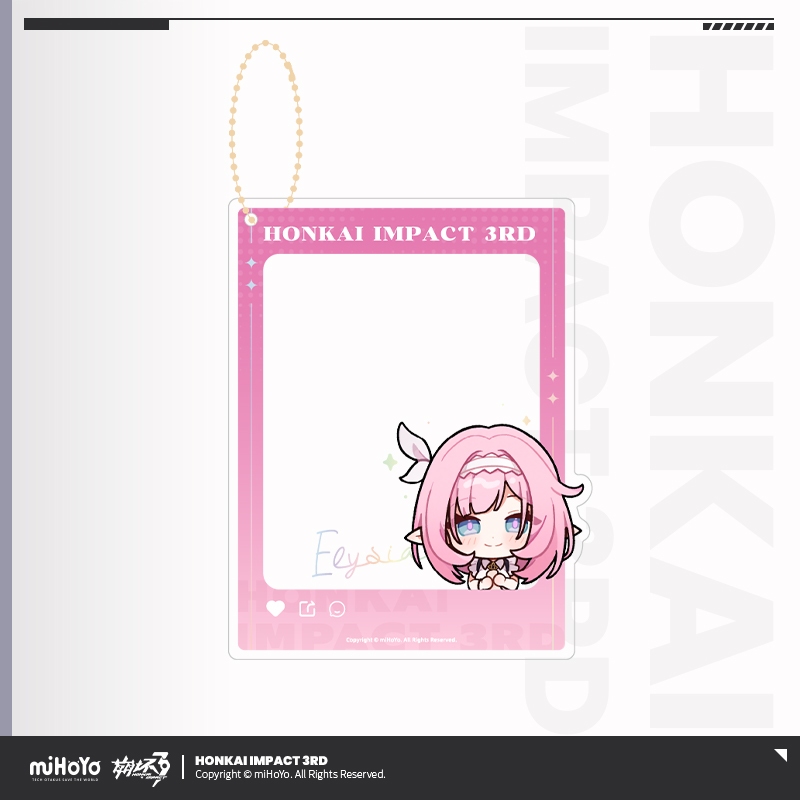 [ พร้อมส่ง / Official ] Honkai Impact 3rd Clear Acrylic Card Keychain - Elysia ฮงไค HI3 พวงกุญแจ การ