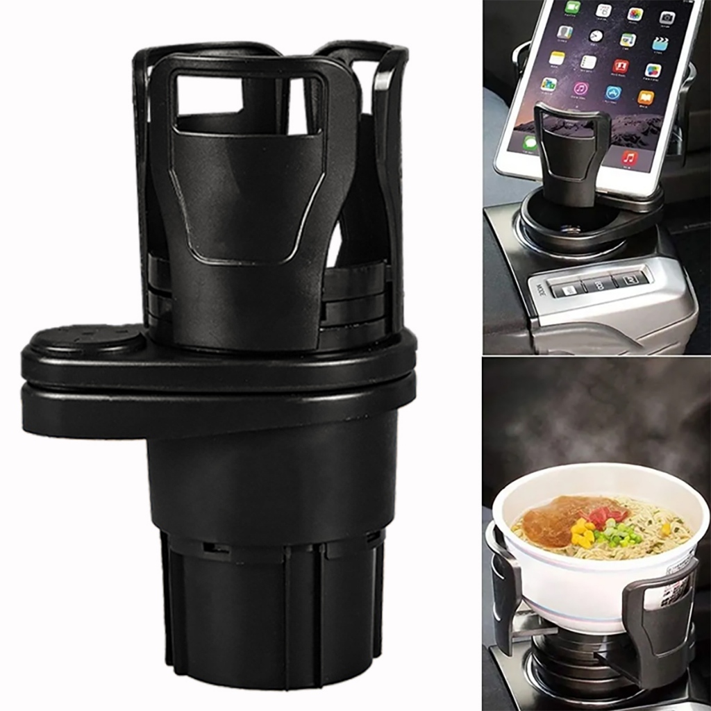 ที่วางแก้วในรถยนต์ 2in1 ที่วางแก้วอเนกประสงค ปรับขนาดได้ 360กล่องใส่ของในรถ ติดแน่นไม่หลุด ติดตั้งและใช้งานง่าย - รูปที่ 3