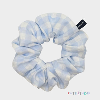 cute.studio•scott story L ยางมัดผม สีพาสเทล ผ้าพิมพ์ลายสก๊อต…