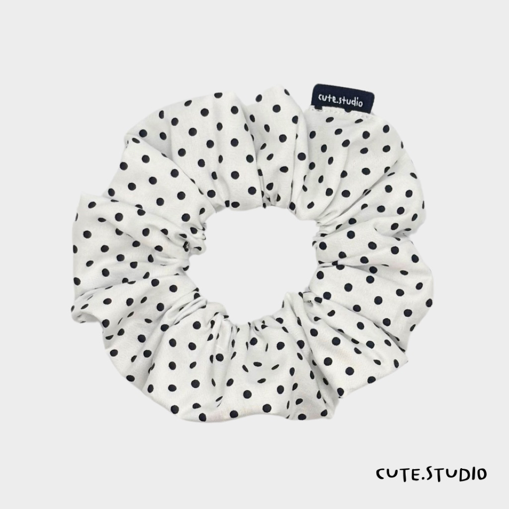 cute.studio• polka dot ยางมัดผม ผ้าคอตตอนเนื้อดี
