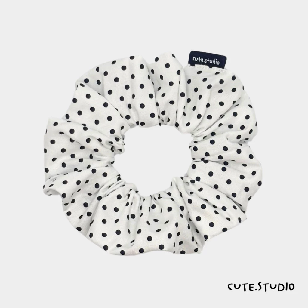 cute.studio• polka dot ยางมัดผม ผ้าคอตตอนเนื้อดี
