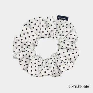 cute.studio• polka dot ยางมัดผม ผ้าคอตตอนเนื้อดี
