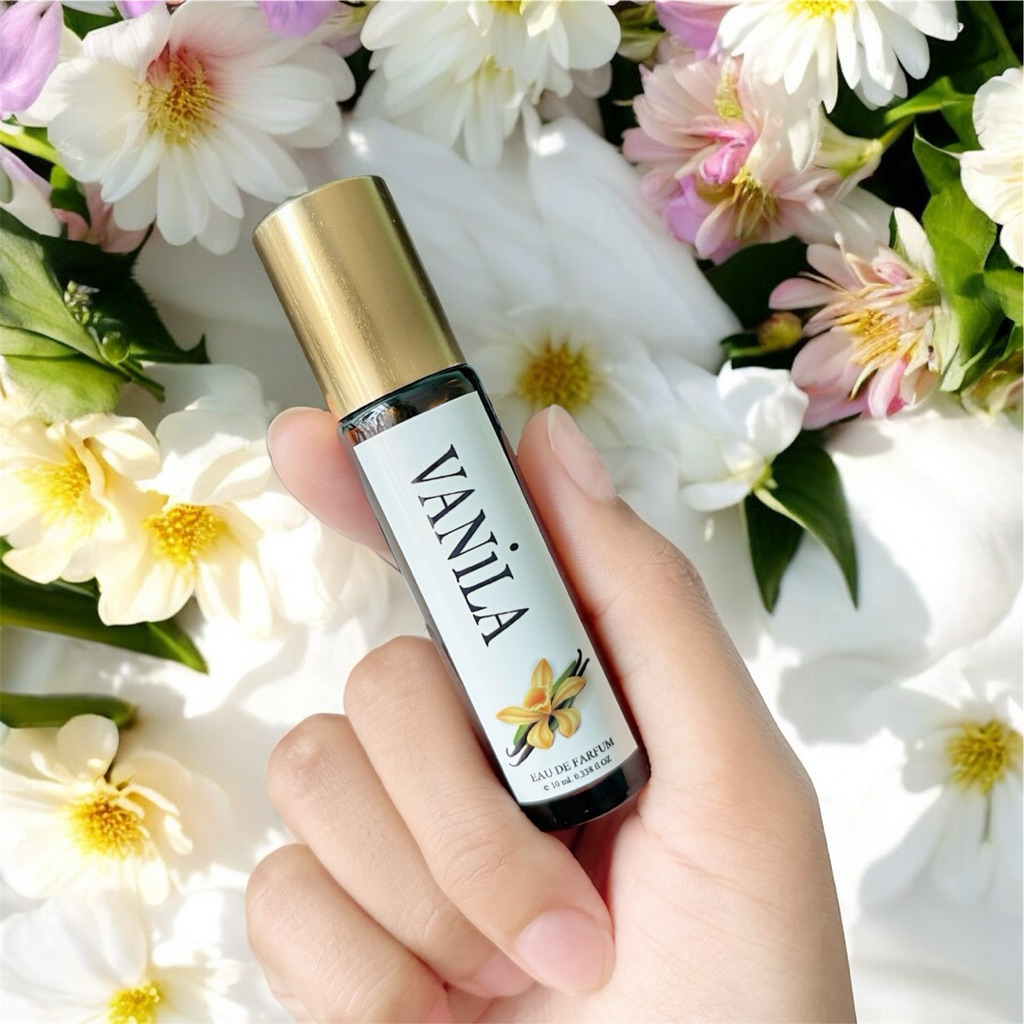 Oil ออยล์น้ำหอมกลิ่นวนิลา (ไม่ผสมแอลกอฮอล์) หอมกลิ่นวนิลา ละมุน ผ่อนคลาย พกพาสะดวกง่ายขนาด 10ml.