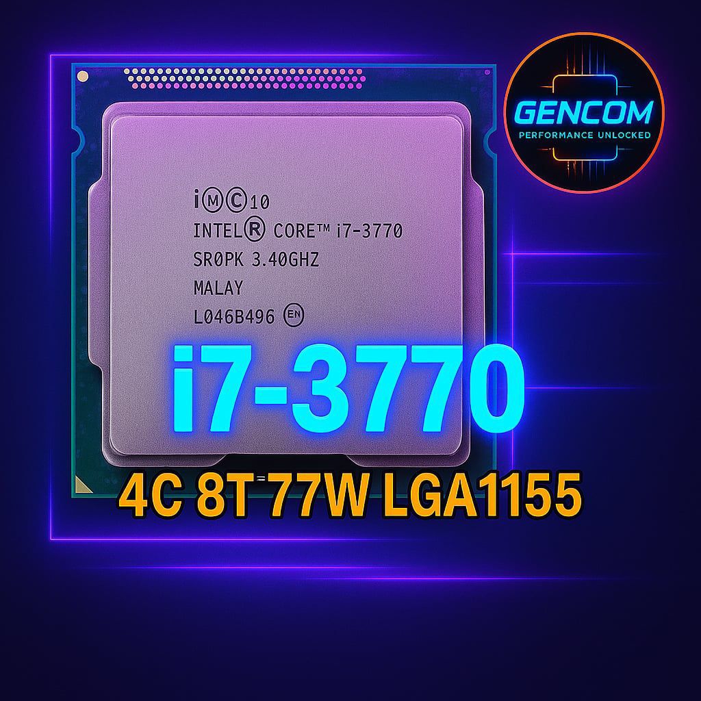 ซีพียู CPU Intel Core i7-3770 3.4 GHz 4คอ8เทรด 77W LGA 1155 ฟรีซิลิโคลน1ซอง i7 3770