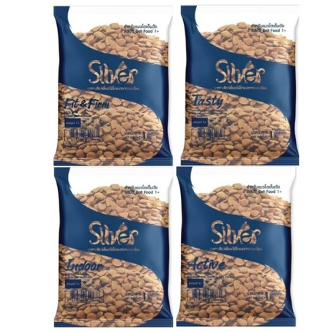 Silver อาหารแมว สำหรับแมวโต สูตรควบคุมความเค็ม ขนาด 1kg.x4ถุง(ถุงย่อยบริษัท)*โปรดอ่านรายละเอียดก่อนสั่งซื้อ