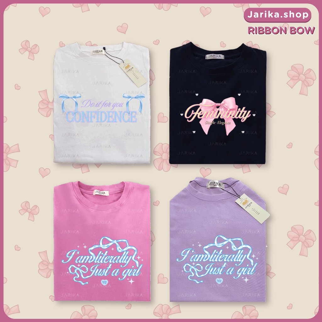 Jarika.shop - เสื้อยืด Ribbon Bow ( งานป้าย.. Jarika ) ( จ188 ) ( 3/3 )
