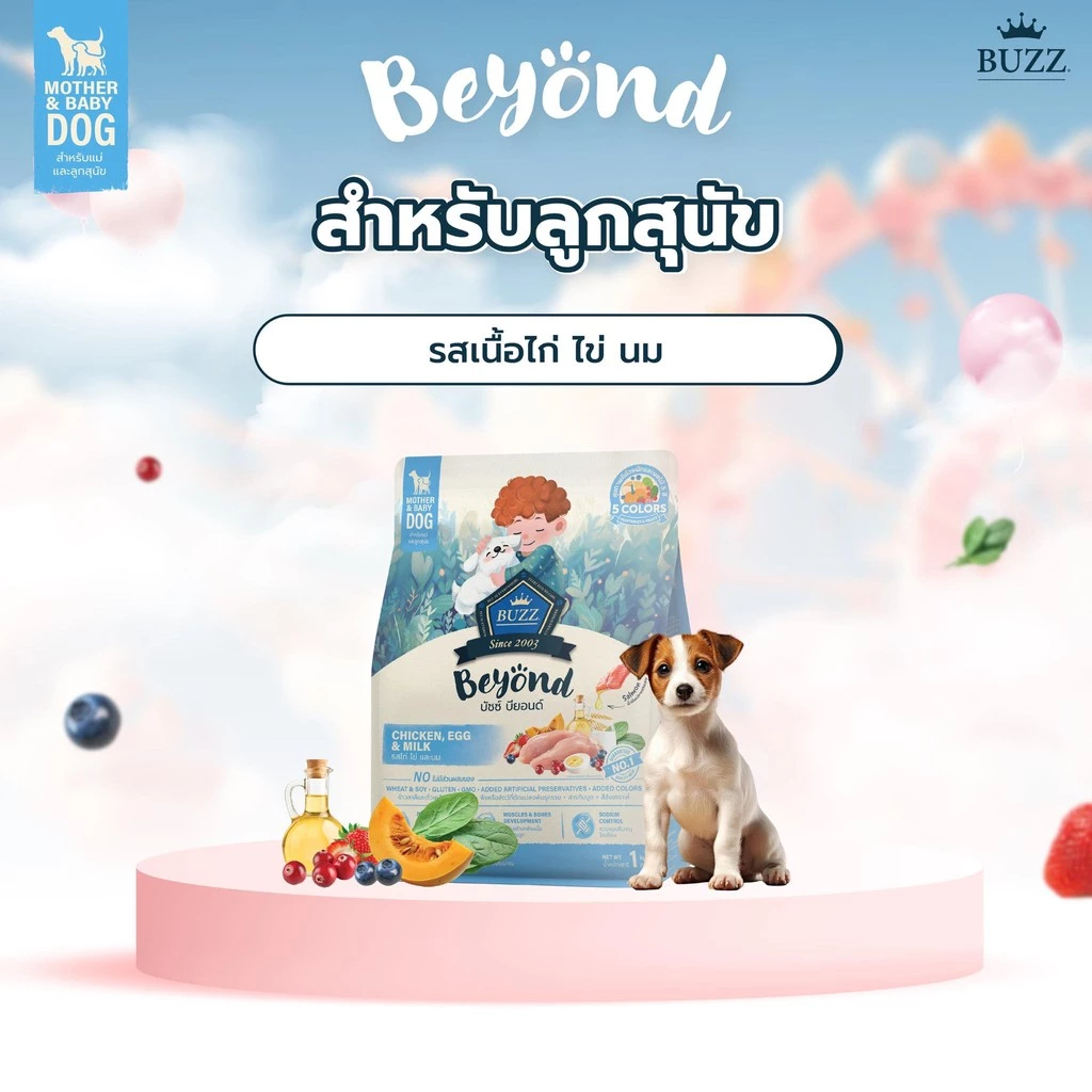 cocopet_shop🌈 Buzz Beyond Dog อาหารสุนัข เกรดพรีเมี่ยม กลูเตนฟรี ขนาด 1kg.-1.2kg. - รูปที่ 6