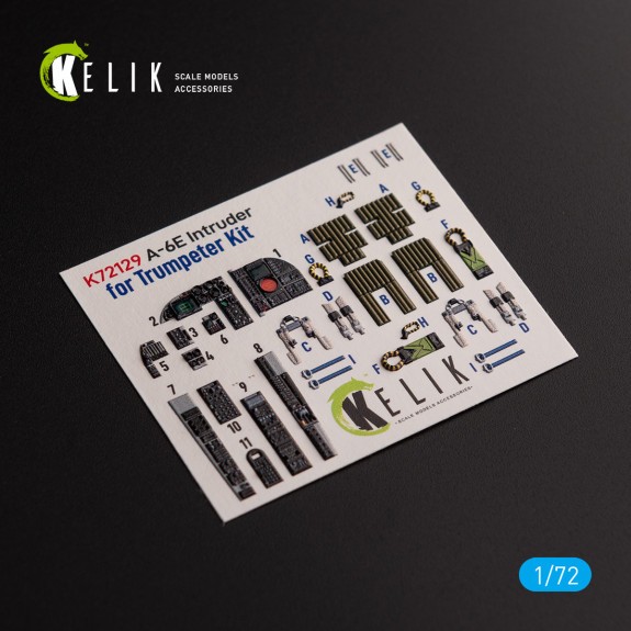 K72129_A-6E Intruder - interior  3D decals for Trumpeter  kit (1/72)