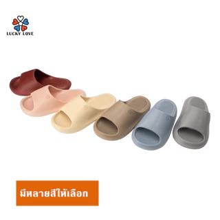 LuckyLove รองเท้าแตะผู้หญิง รองเท้าใส่ในบ้าน นุ่มและมีสไตล์ สวมใส่สบายและยืดหยุ่น กันลื่น พื้นหนา เหมาะกับฤดู LK002