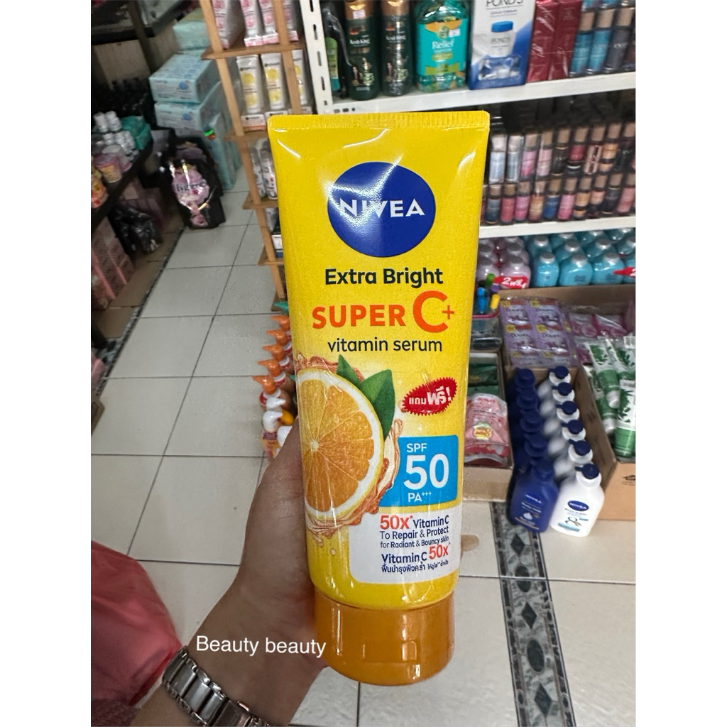 Nivea Vitamin Body Serum Extra Bright Super C+ 300 Ml.