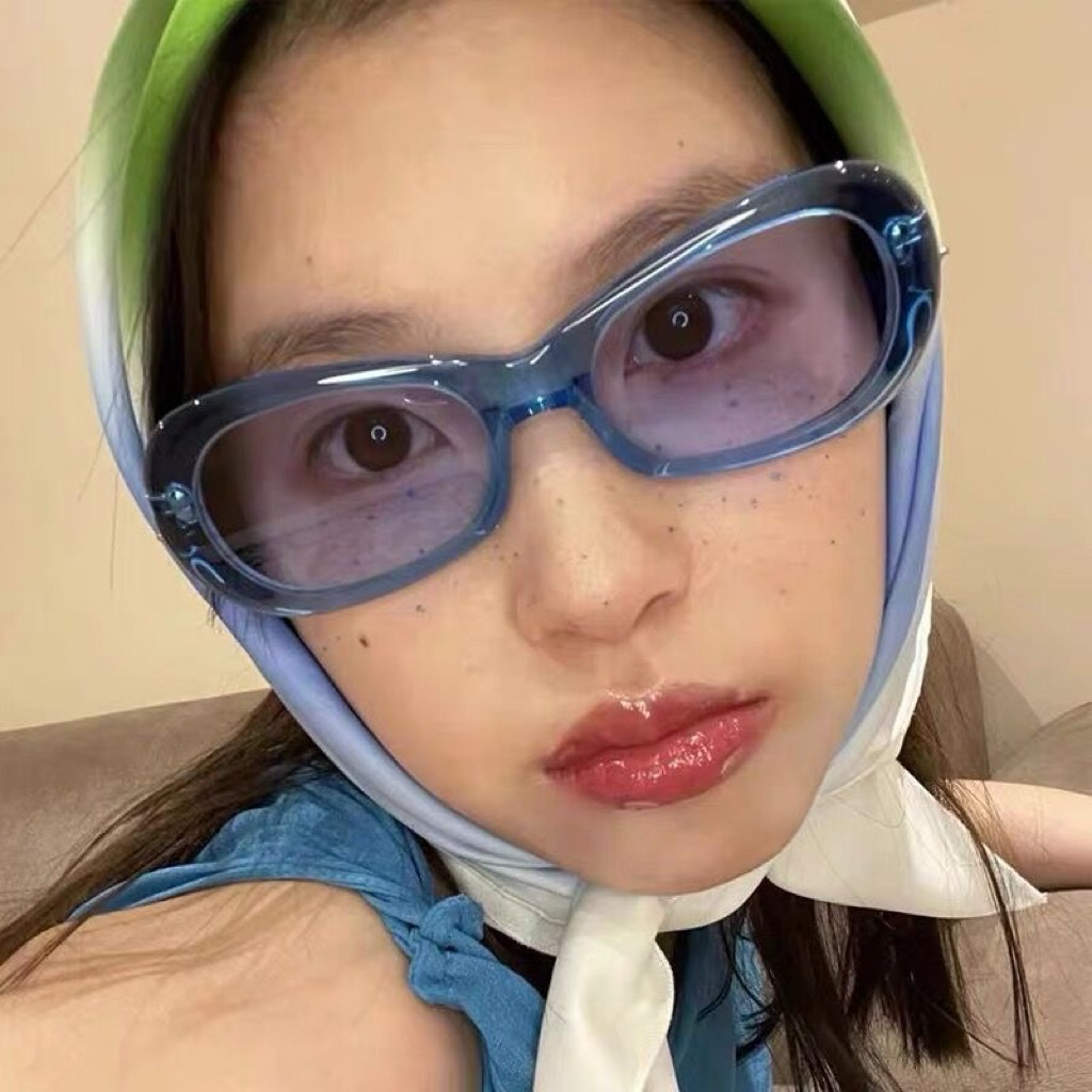 🫐🍧พร้อมส่ง 🥽 แว่นตาเลนส์กรอกแสง แว่นตาแฟชั่น Unisex