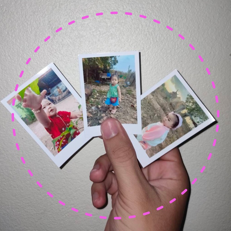 ภาพโพลาลอยด์ ขนาด 2*3 นิ้ว (ไม่เคลือบ) สำหรับทำเป็นของที่ระลึก ของขวัญปัจฉิม ของขวัญรับปริญญา ของขวัญวันเกิด ให้แฟน