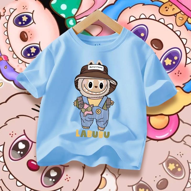 H1057เสื้อยืดเด็กแขนสั่ง.ผ้านุ่นใส่สบายทั้งเด็กชายกับเด็กหญิง