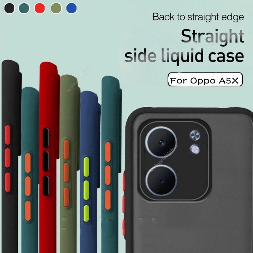 เคสขอบสี หลังด้าน OPPO A3X A3 4G A3Pro A5X A5 5G A5Pro A5iPro A38 A18 A60 A77S/A77 5G/A57 A98 Reno8T เคสกันกระแทก 025