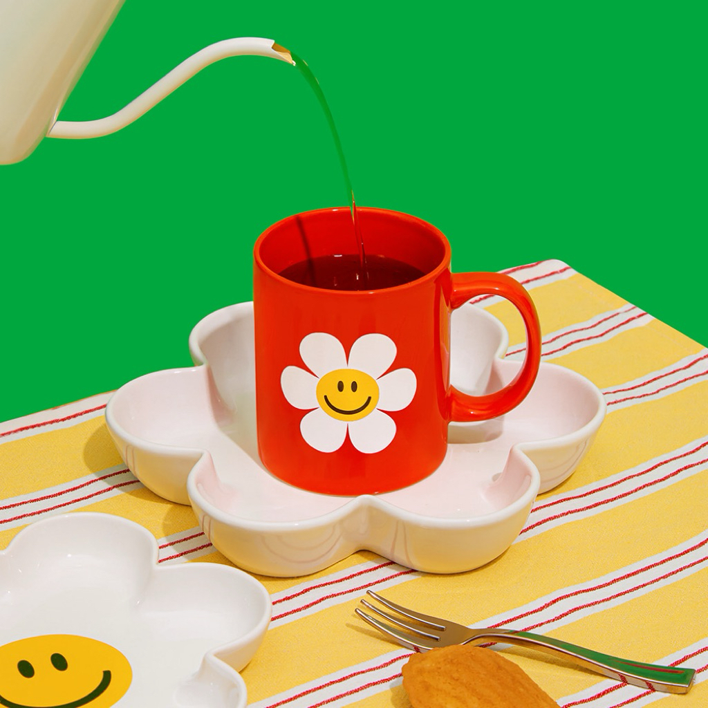 ✅พร้อมส่ง🌼Wiggle Wiggle🌼Ceramic Coffee Mug Smile we love❤️ แก้วมัค แก้วกาแฟ