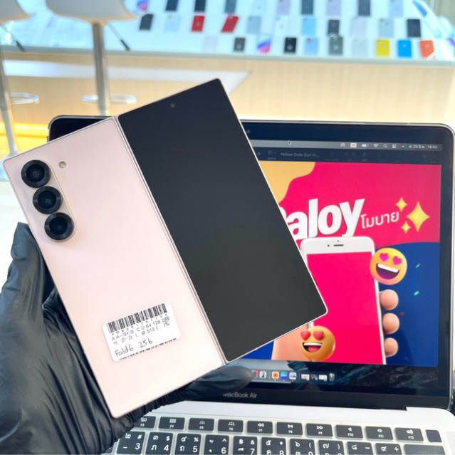 (10.10) Fold6 12/256gb มือสอง (เครื่องเกาหลีใส่1ซิม+esimได้) พร้อมส่ง