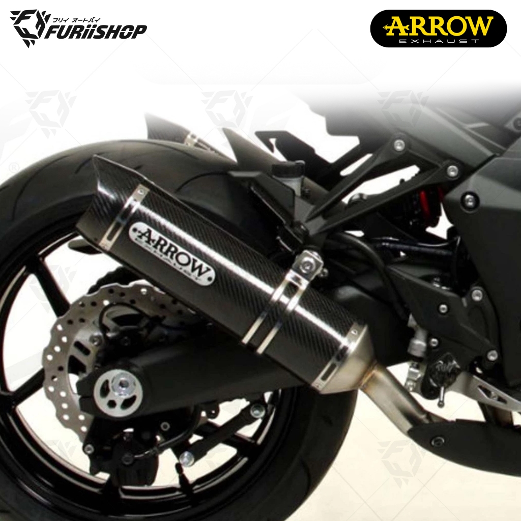 ท่อสูตร/ท่อแต่ง/ท่อไอเสีย Arrow slip Carbon-Carbon : for Kawasaki Z1000 2010-2020/Z1000 Sx 2011-2016
