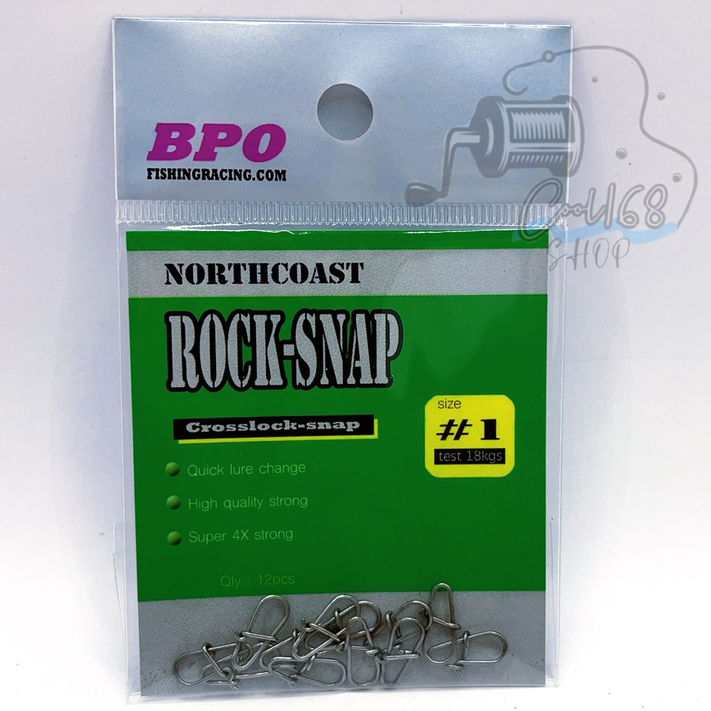 กิ๊บตกปลา สำหรับเกี่ยวเหยื่อ NORTH COAST รุ่น ROCK-SNAP กิ๊บสเตนเลส BPO