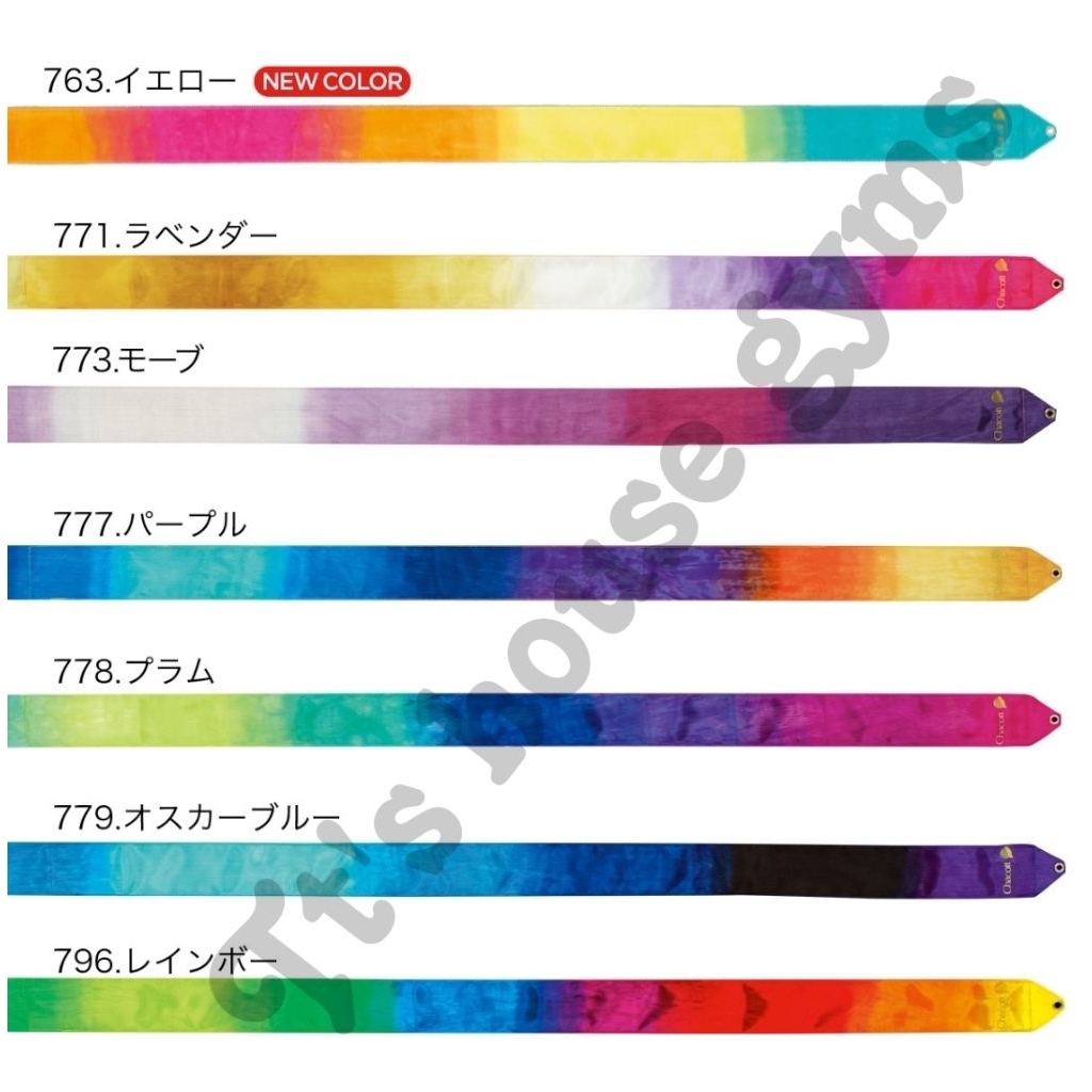 พร้อมส่งจากไทย‼️New color ‼️Chacott ริบบิ้น รุ่น Gradient  ริบบิ้นยิมนาสติก ความยาว 5 เมตร CHRB-04