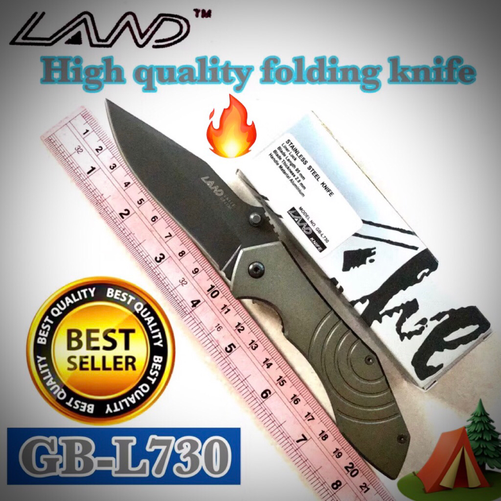 High quality folding knife Land GB-L730 for collection and camping 🏕️