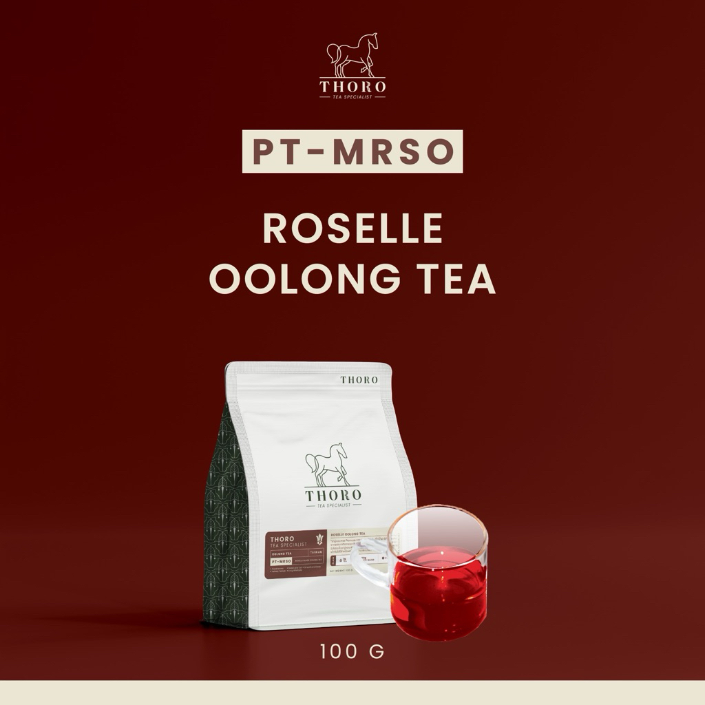 Thoro โธโร | - ชาอู่หลงโรเซลล์ Roselle Black Oolong tea | ชาไต้หวัน [PT-MRSO]