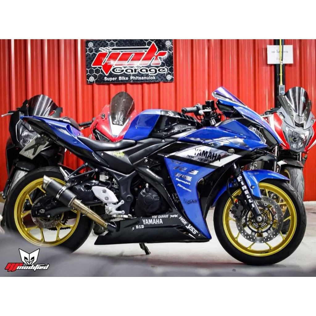อกล่างทรงยาวแต่ง Yamaha R3