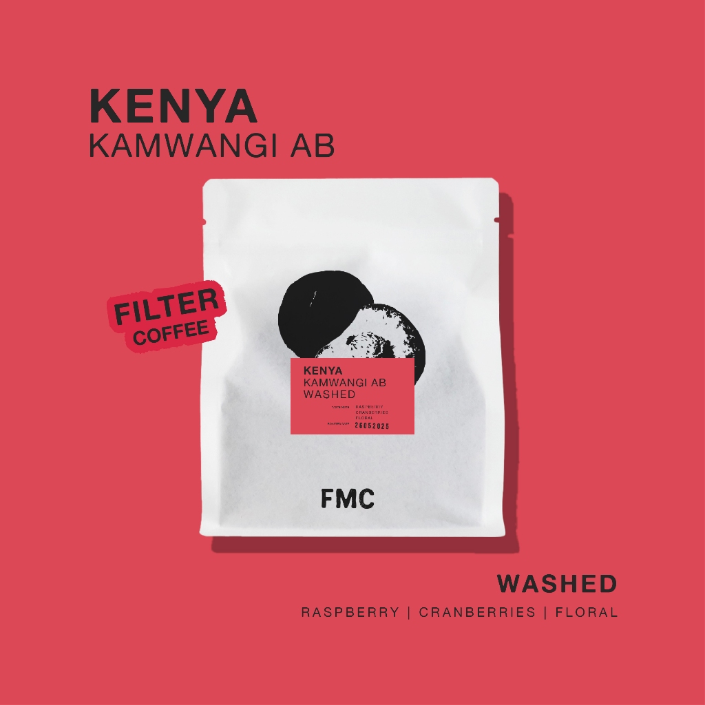 Feast Monday Coffee - เมล็ดกาแฟคั่วอ่อน Kenya Kamwangi AB (Light Roast) Washed